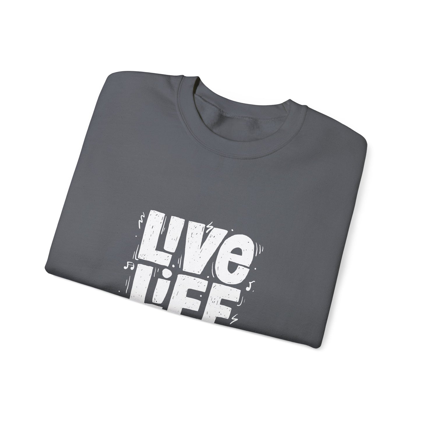 Live Life Loud Unisex Heavy Blend™ Crewneck Sweatshirt