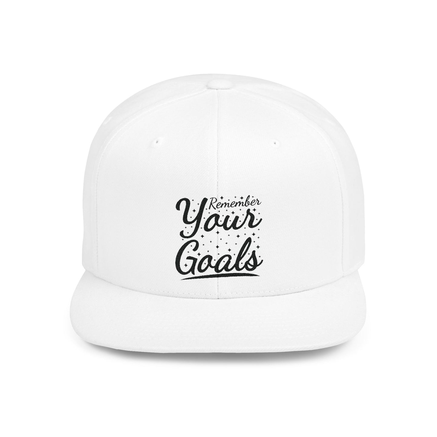 Remember Your Goals Flat Bill Snapback