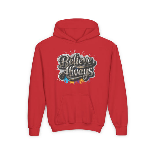 Believe Always Youth Heavy Blend Hooded Sweatshirt