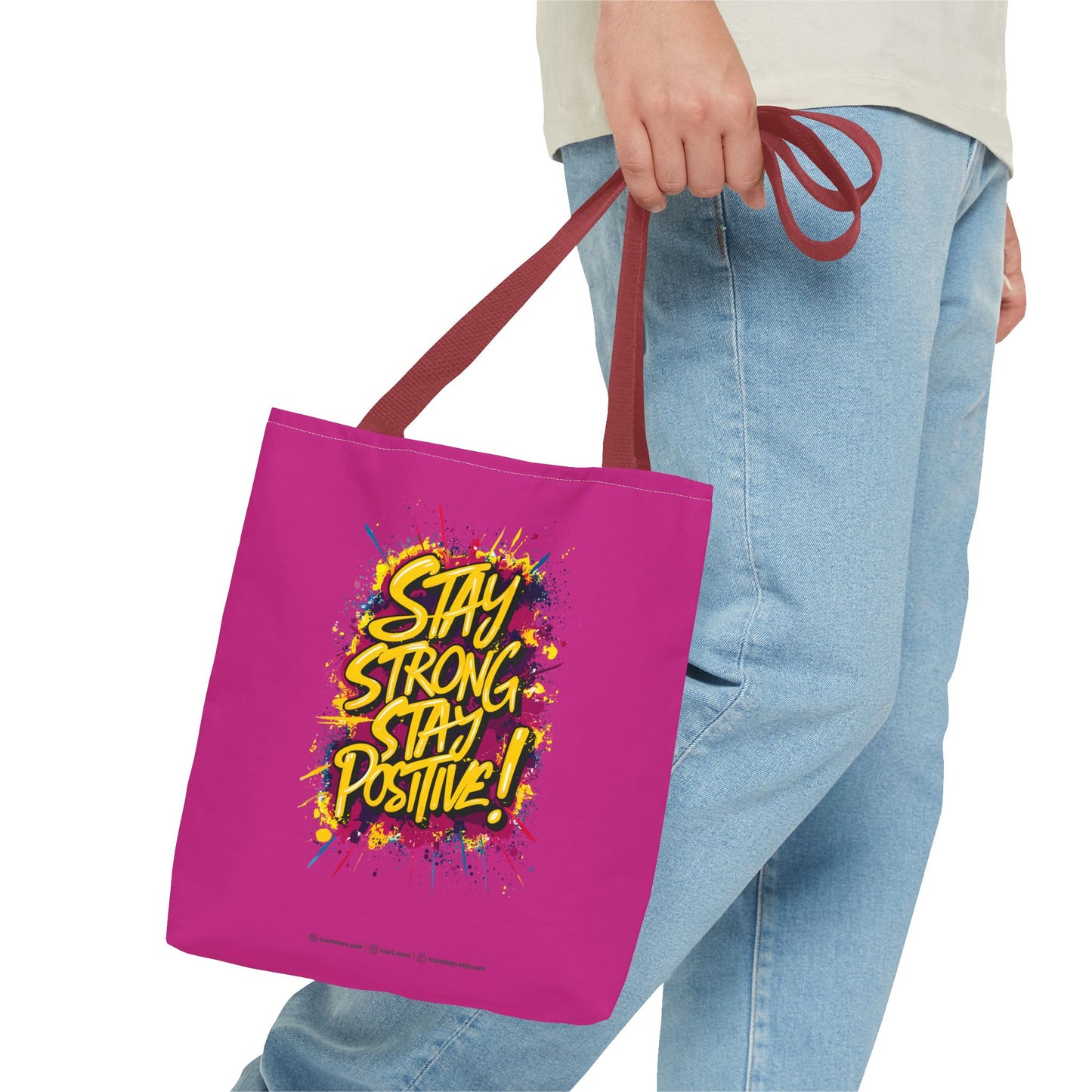Stay Strong Stay Positive! Tote Bag (AOP)