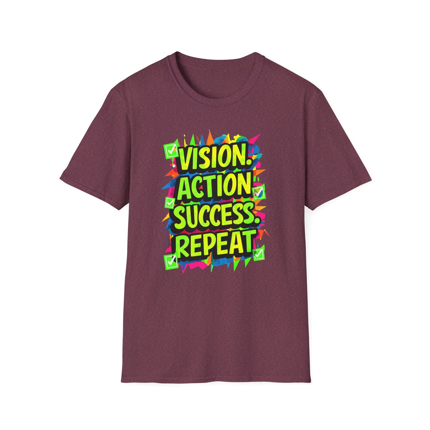Vision Action Success Repeat Unisex Softstyle T-Shirt