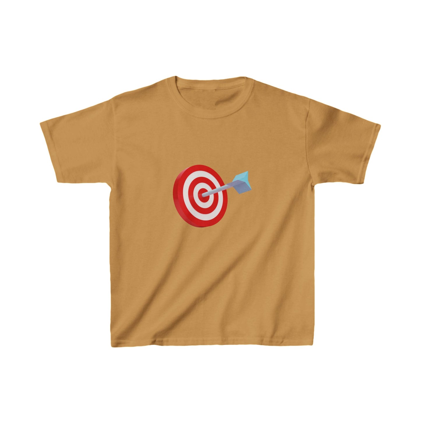 3d Render Arrow Hit The Center Of Target Or Goal Of Success Kids Heavy Cotton™ Tee