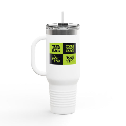 Work Hard Dream Big Insulated Travel Mug, 40oz