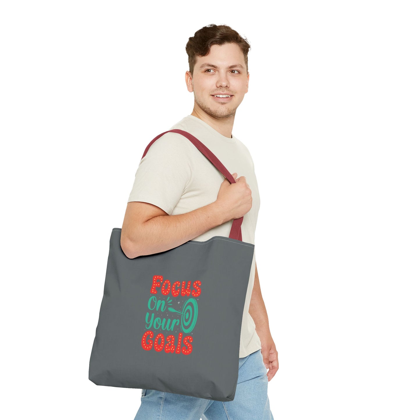 Focus On Your Goals Tote Bag (AOP)