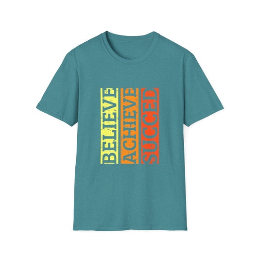 Belive Achieve Succed Unisex Softstyle T-Shirt