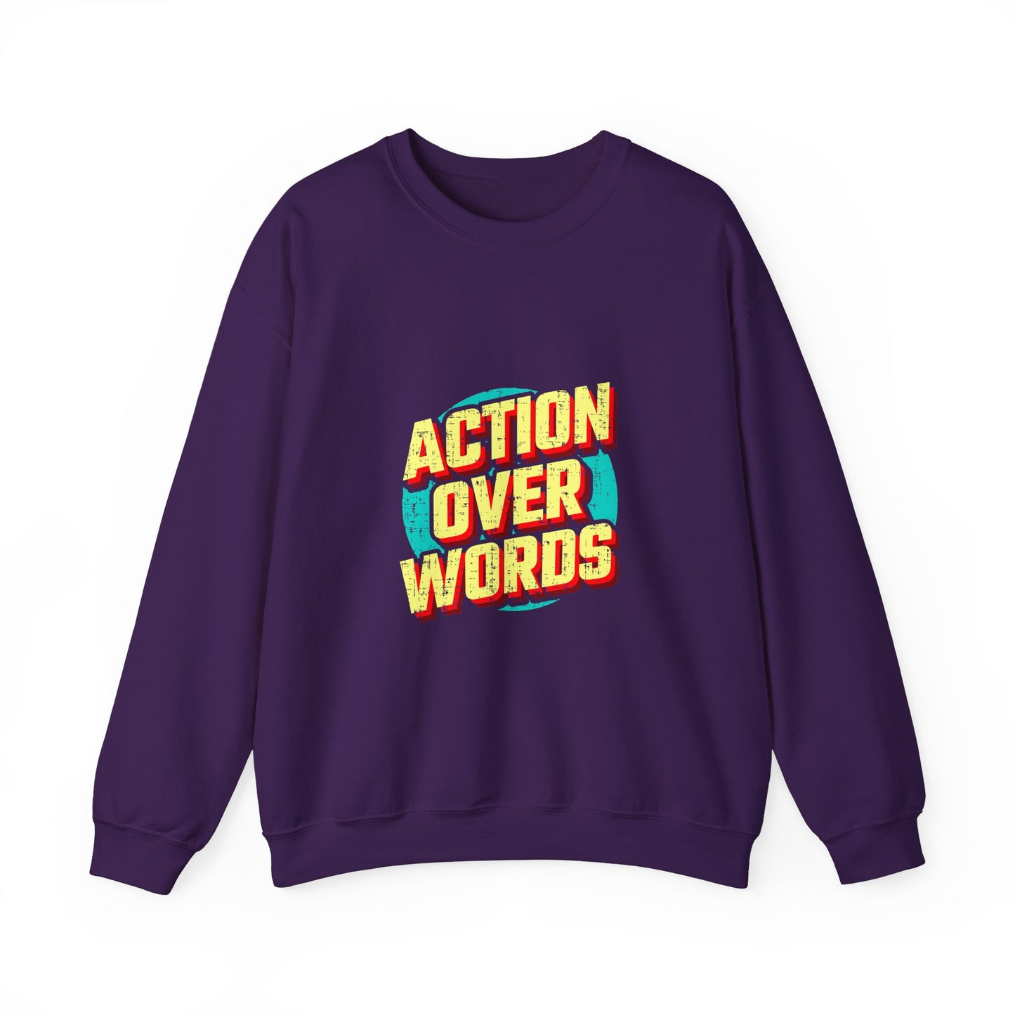 Action Over Words Unisex Heavy Blend™ Crewneck Sweatshirt