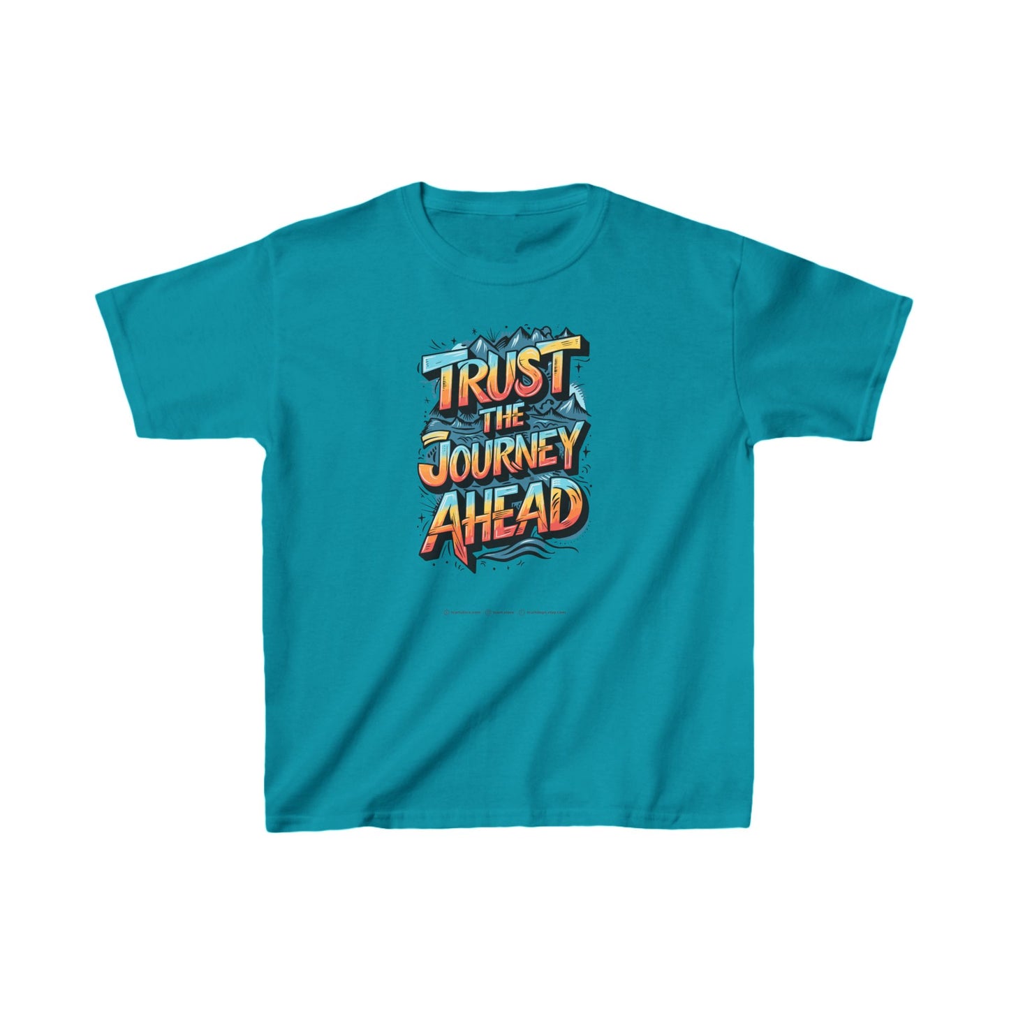 Trust The Journey Ahead Kids Heavy Cotton™ Tee