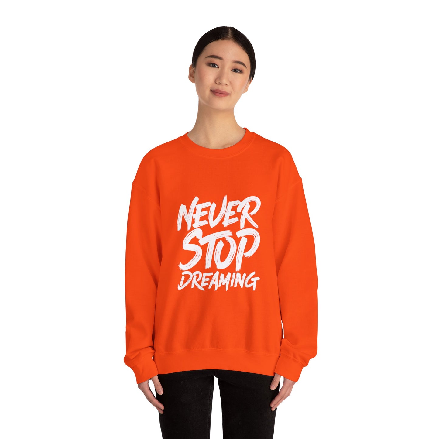 Never Stop Dreaming Unisex Heavy Blend™ Crewneck Sweatshirt