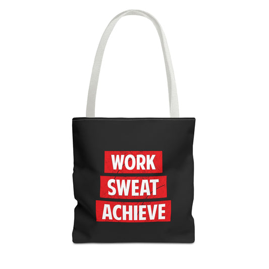 Work Sweat Achieve Tote Bag (AOP)