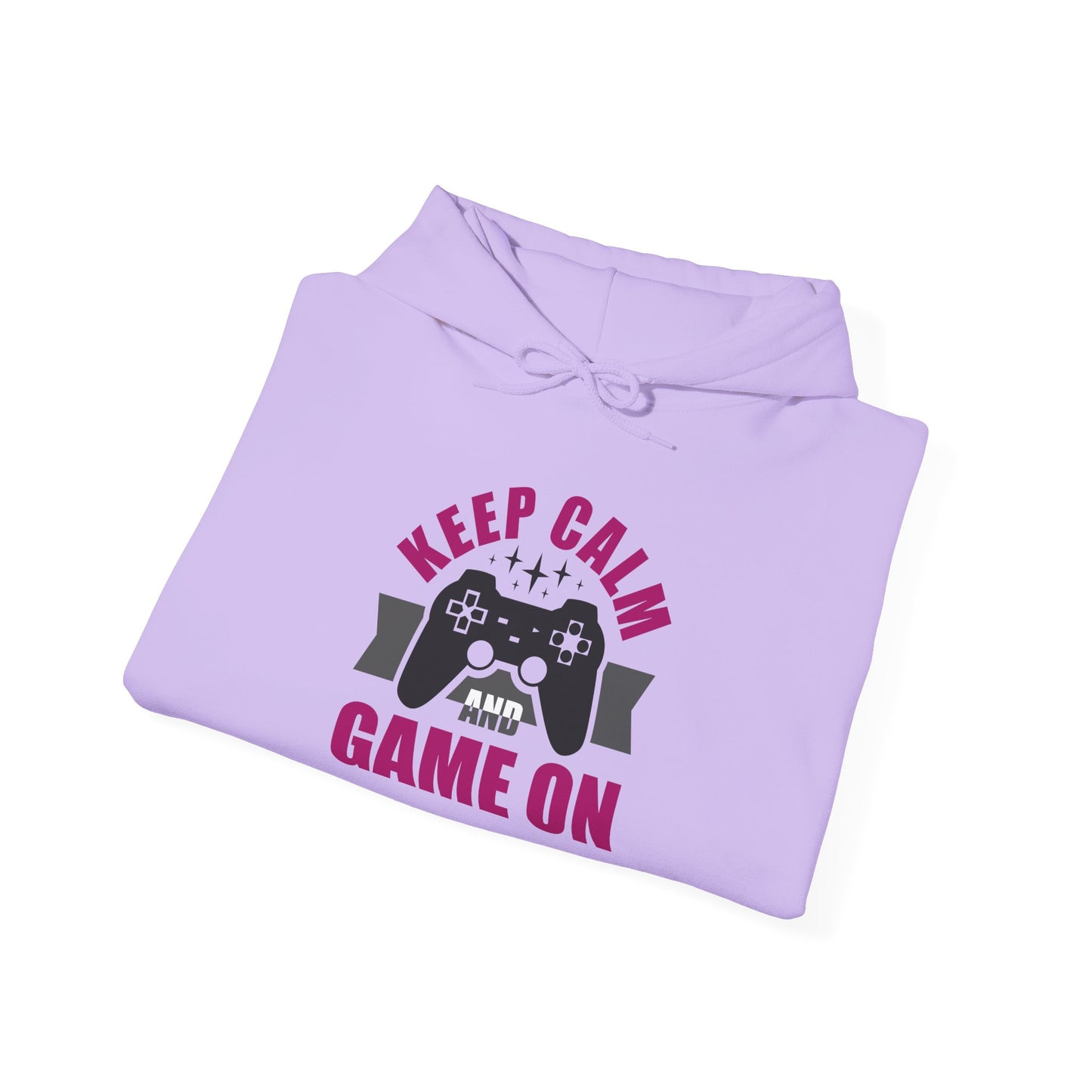 Keep Calm And Game On Unisex Heavy Blend™ Hooded Sweatshirt