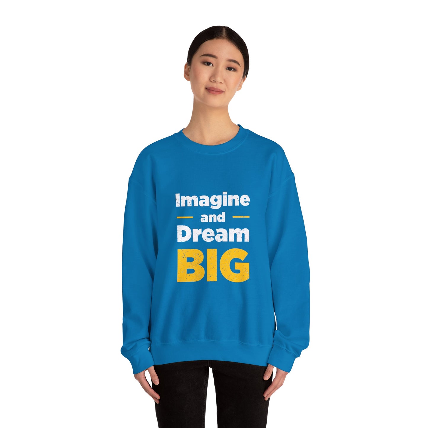 Imagine And Dream Big Unisex Heavy Blend™ Crewneck Sweatshirt