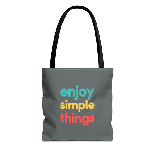 Enjoy Simple Things Tote Bag (AOP)