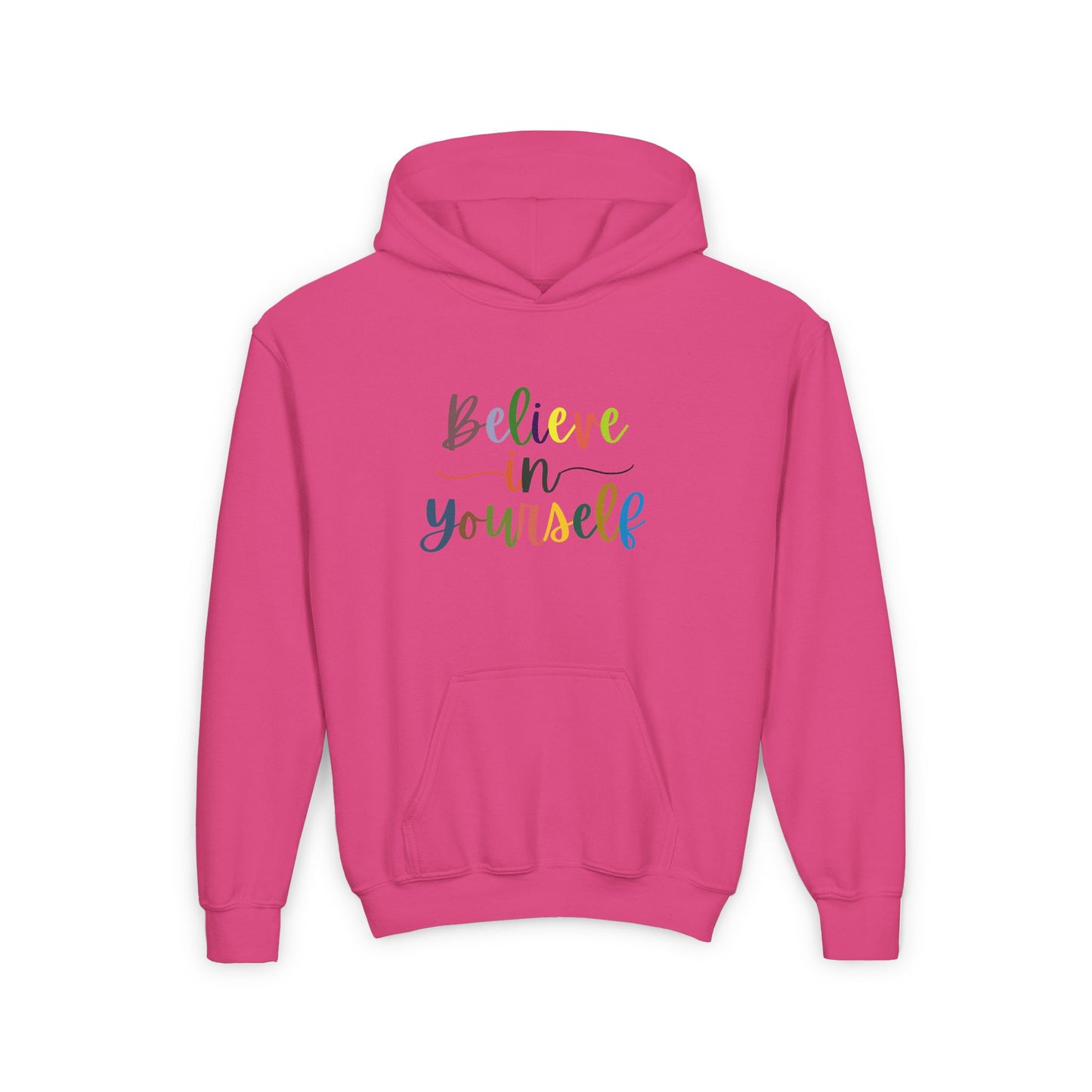 Believe In Your Self Youth Heavy Blend Hooded Sweatshirt