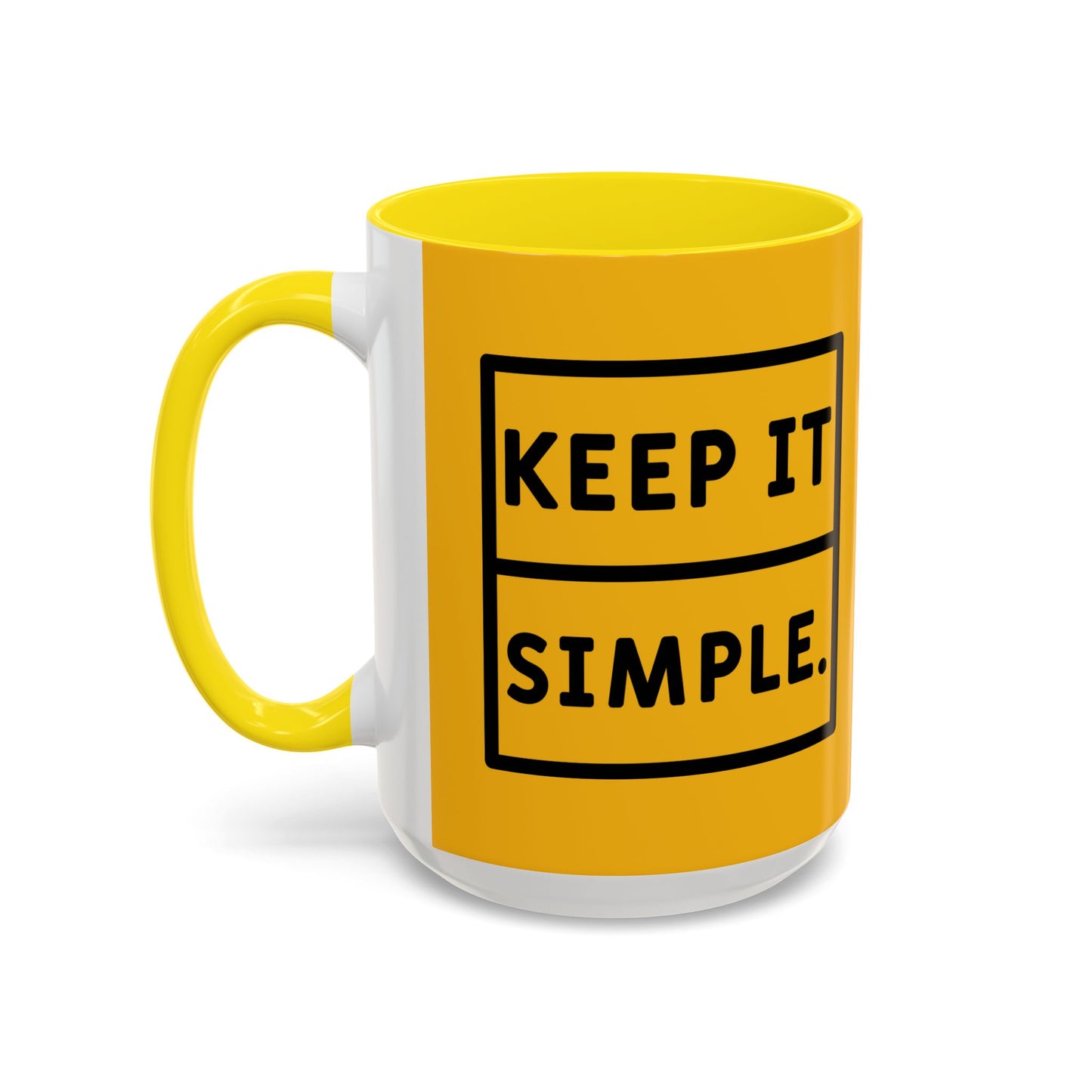Keep It Simple Accent Coffee Mug (11, 15oz)