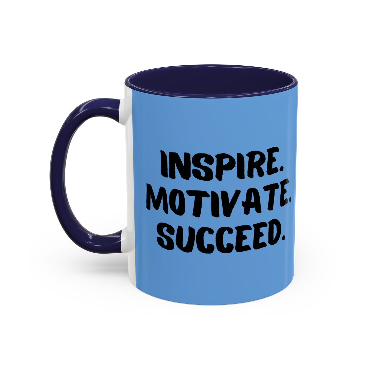 Inspire Motivate Succeed Accent Coffee Mug (11, 15oz)