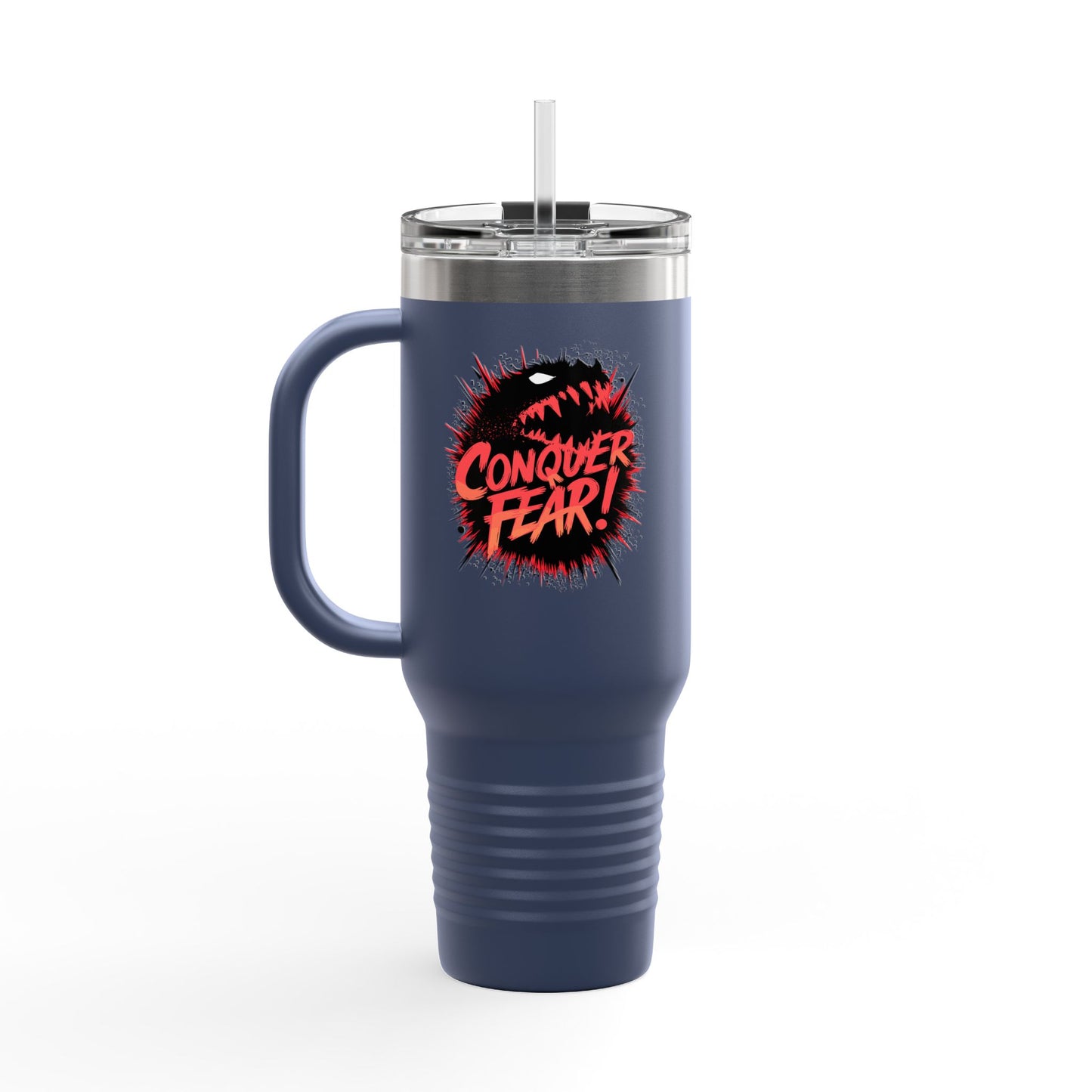 Conquer Fear! Insulated Travel Mug, 40oz
