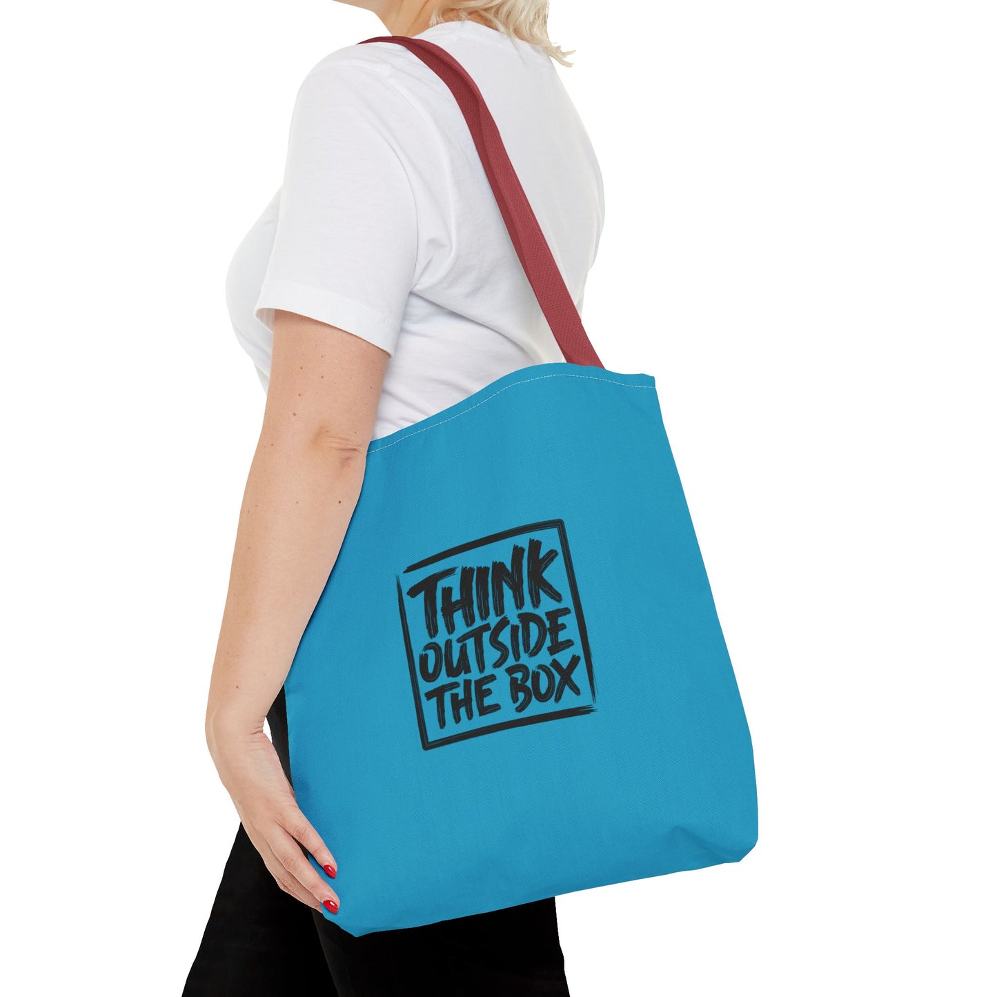 Think Outside The Box Tote Bag (AOP)