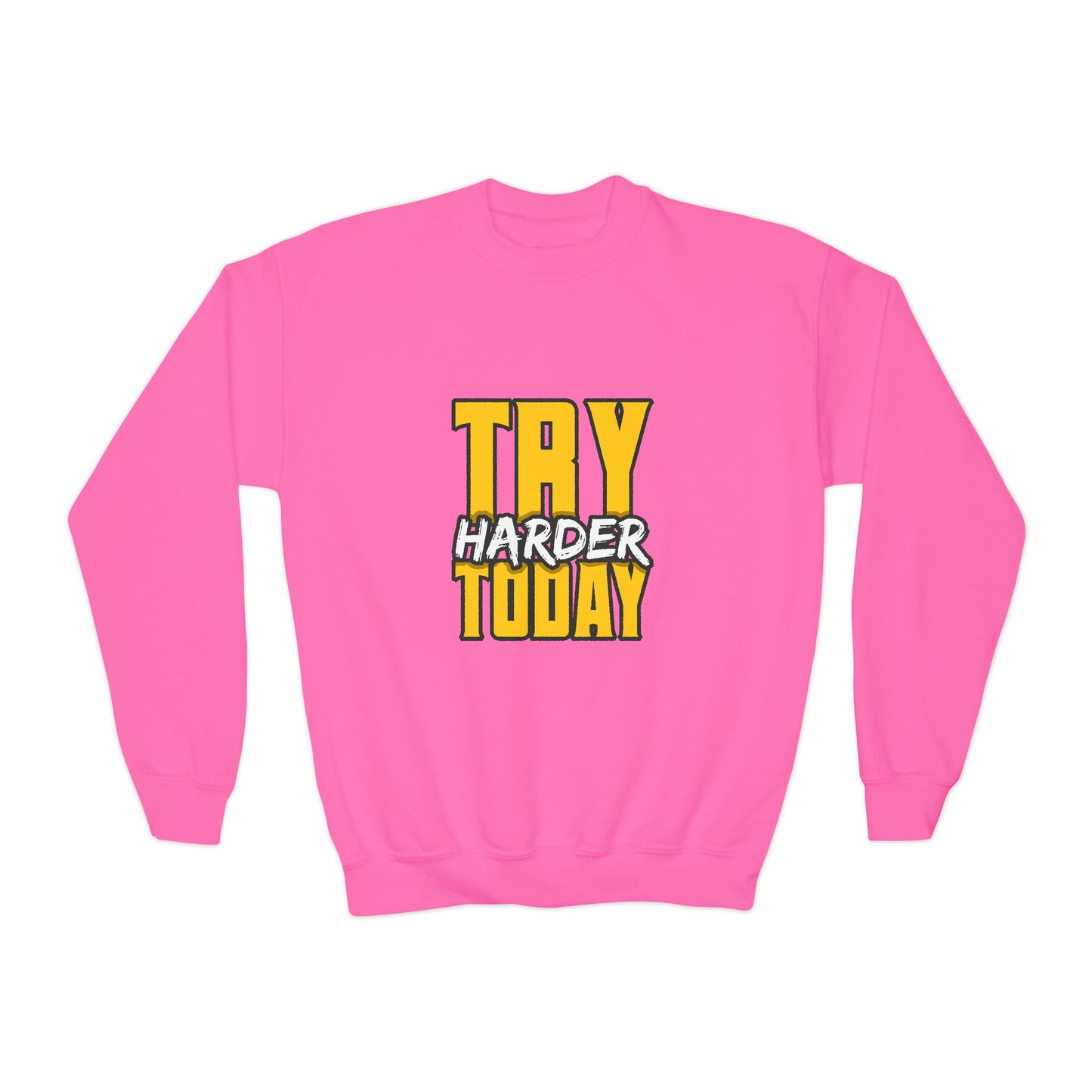 Try Harder Today Youth Crewneck Sweatshirt