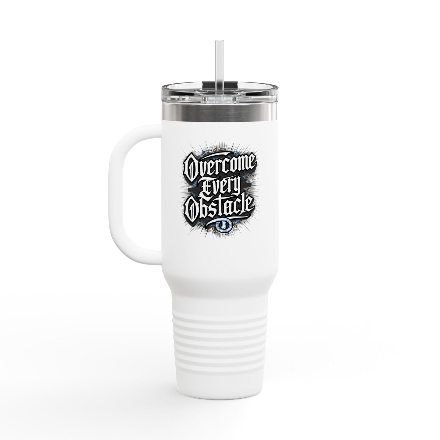 Overcome Every Obstacle Insulated Travel Mug, 40oz