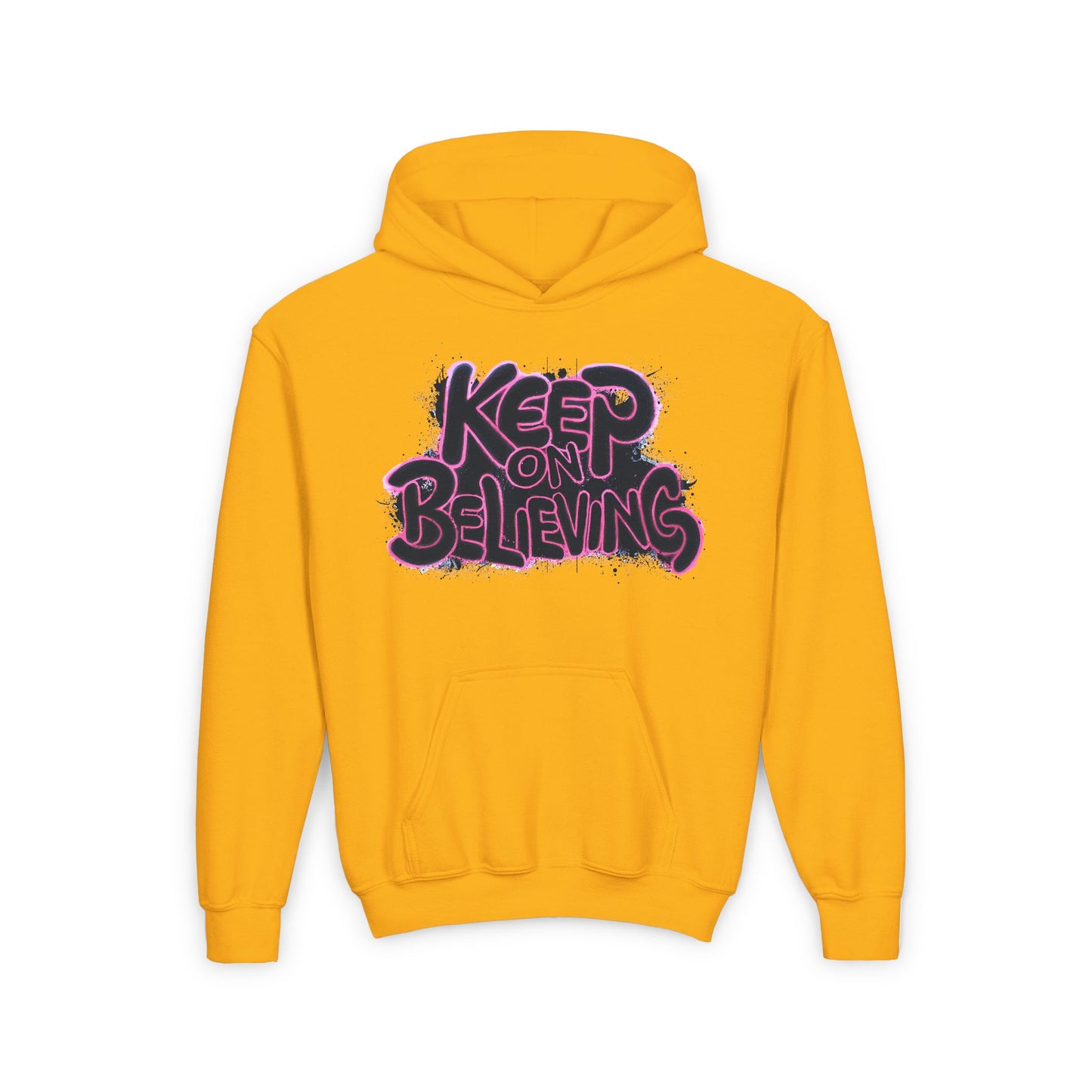 Keep On Believing Youth Heavy Blend Hooded Sweatshirt