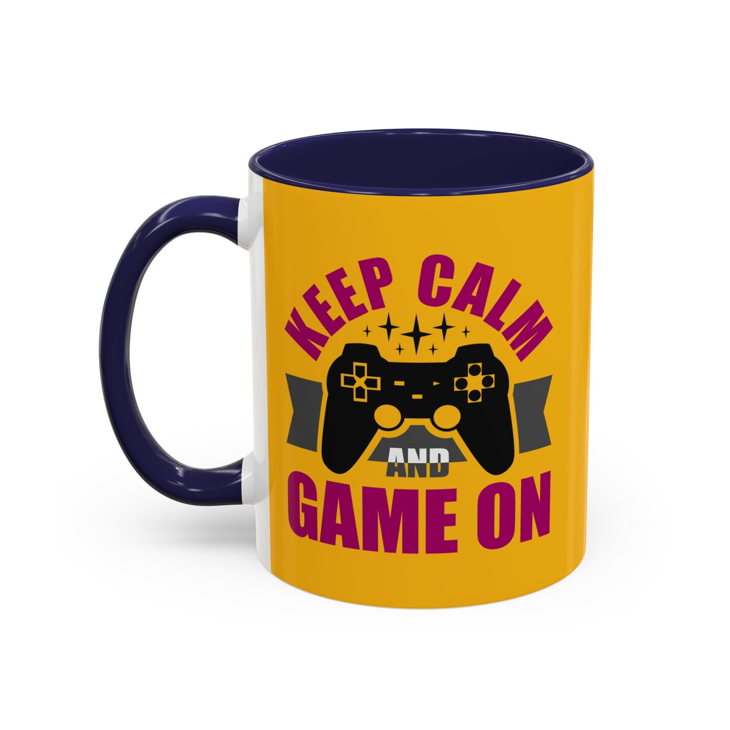 Keep Calm And Game On Accent Coffee Mug (11, 15oz)