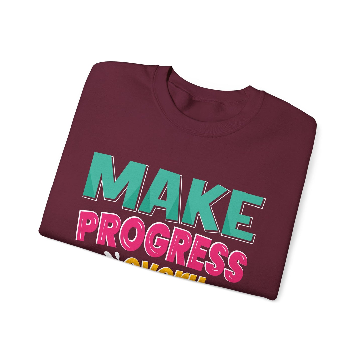 Make Progress Every Day Unisex Heavy Blend™ Crewneck Sweatshirt