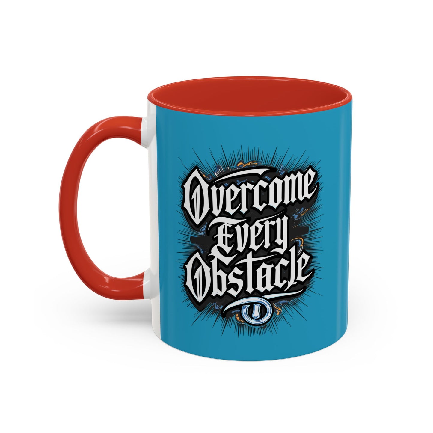 Overcome Every Obstacle Accent Coffee Mug (11, 15oz)