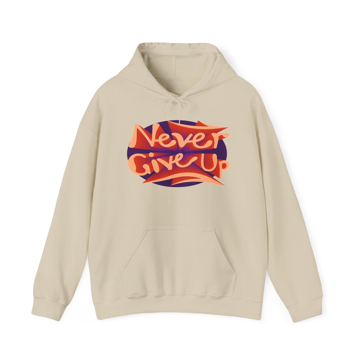 Never Give Up Unisex Heavy Blend™ Hooded Sweatshirt