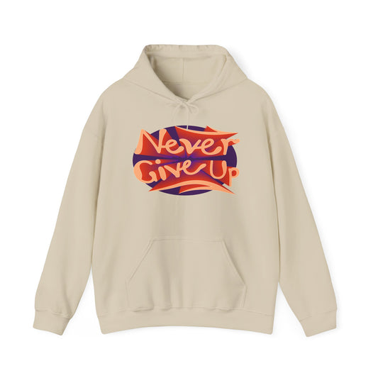 Never Give Up Unisex Heavy Blend™ Hooded Sweatshirt