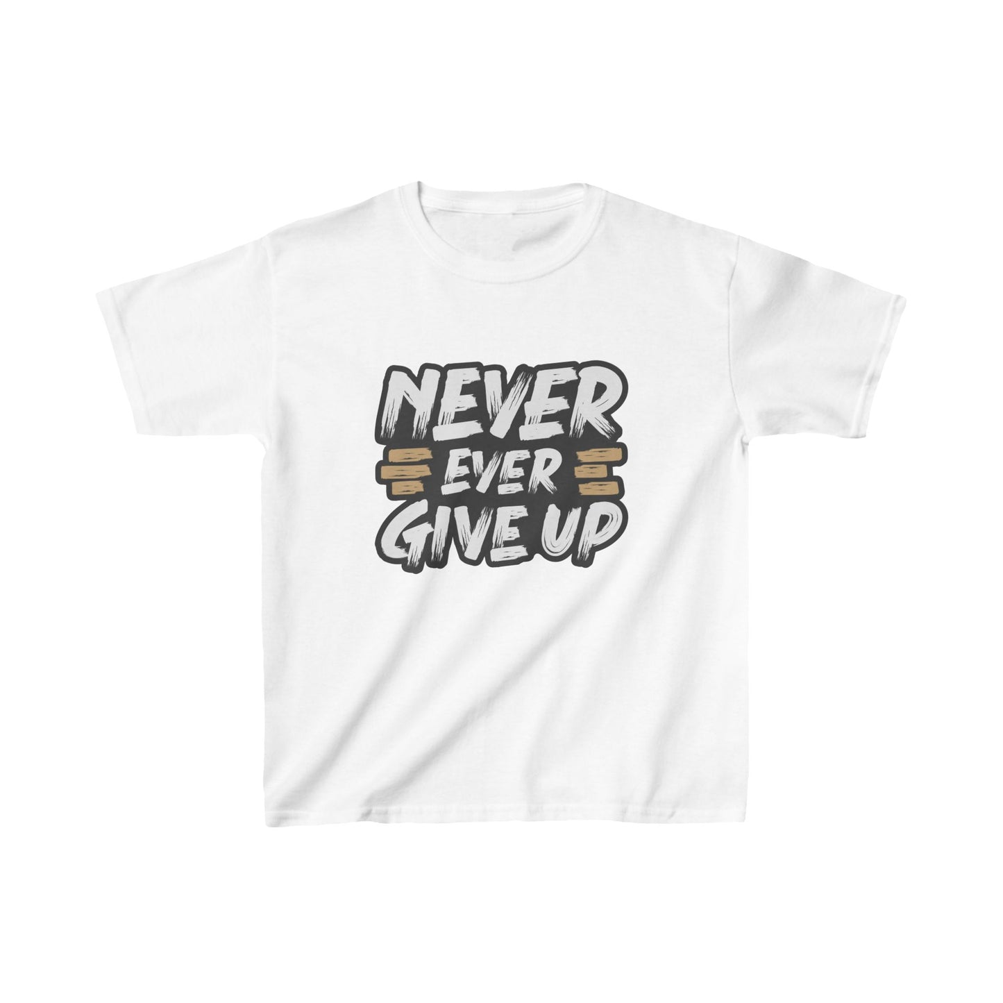 Never Give Up Kids Heavy Cotton™ Tee