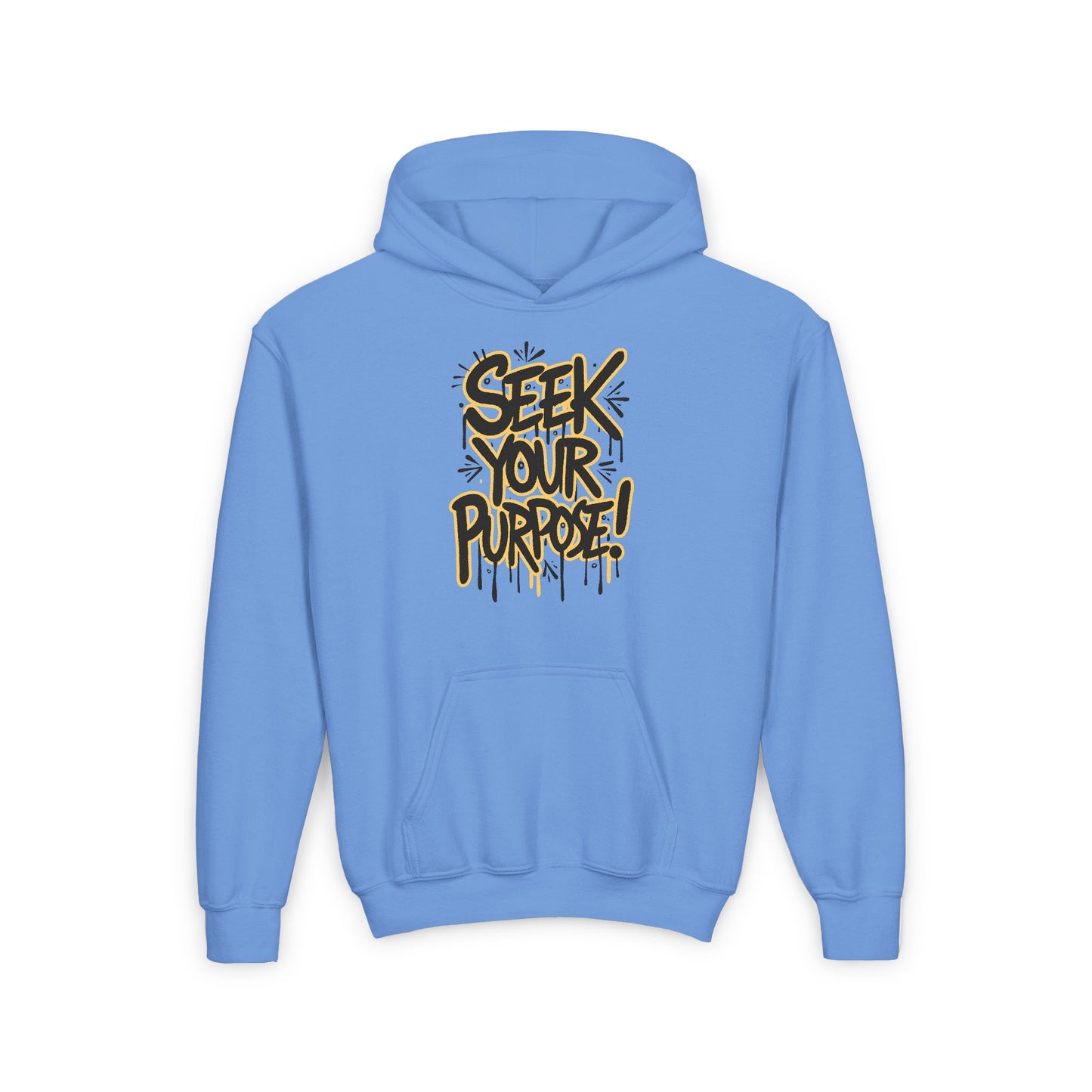 Seek Your Purpose! Youth Heavy Blend Hooded Sweatshirt