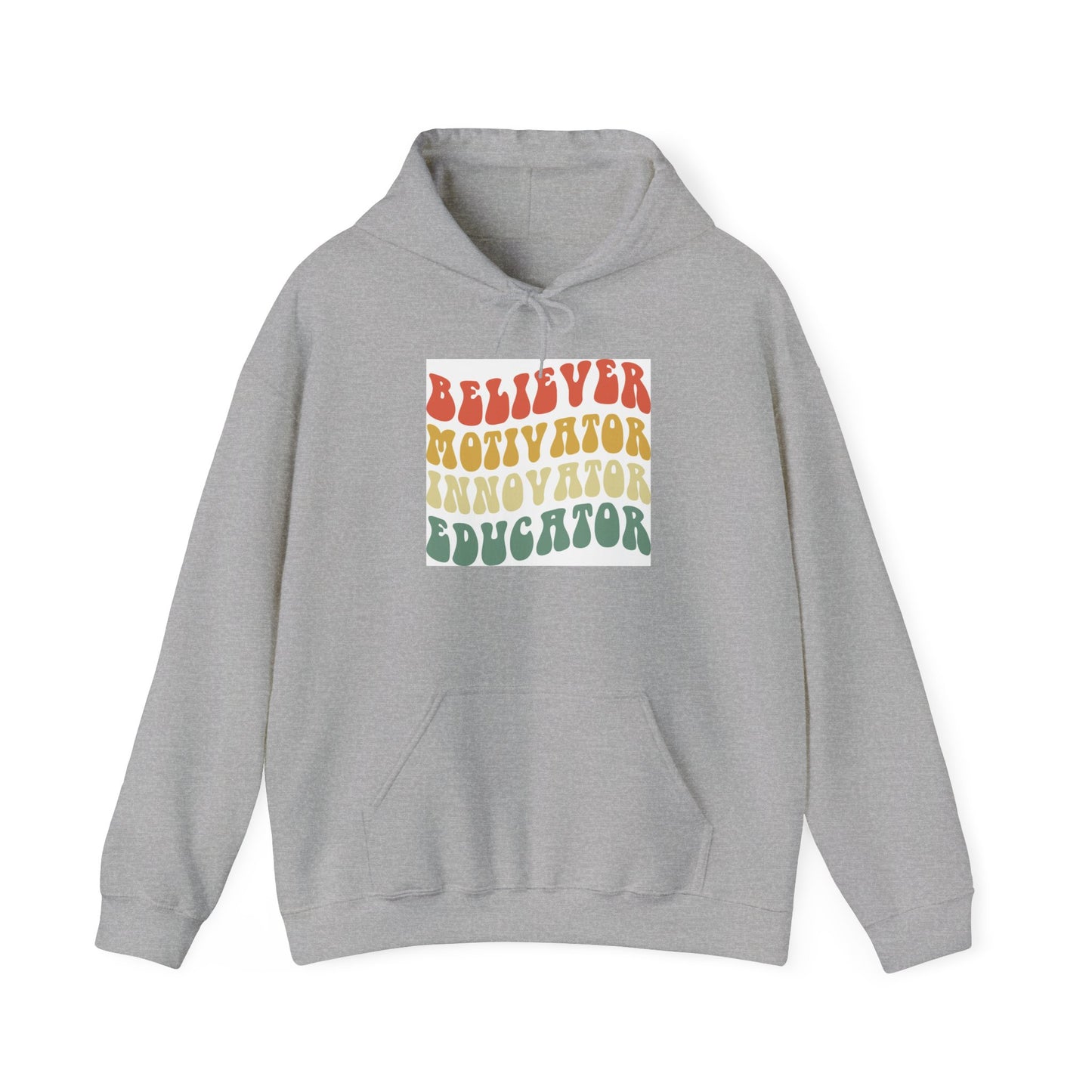 Believer Motivator Innovator Educator Unisex Heavy Blend™ Hooded Sweatshirt
