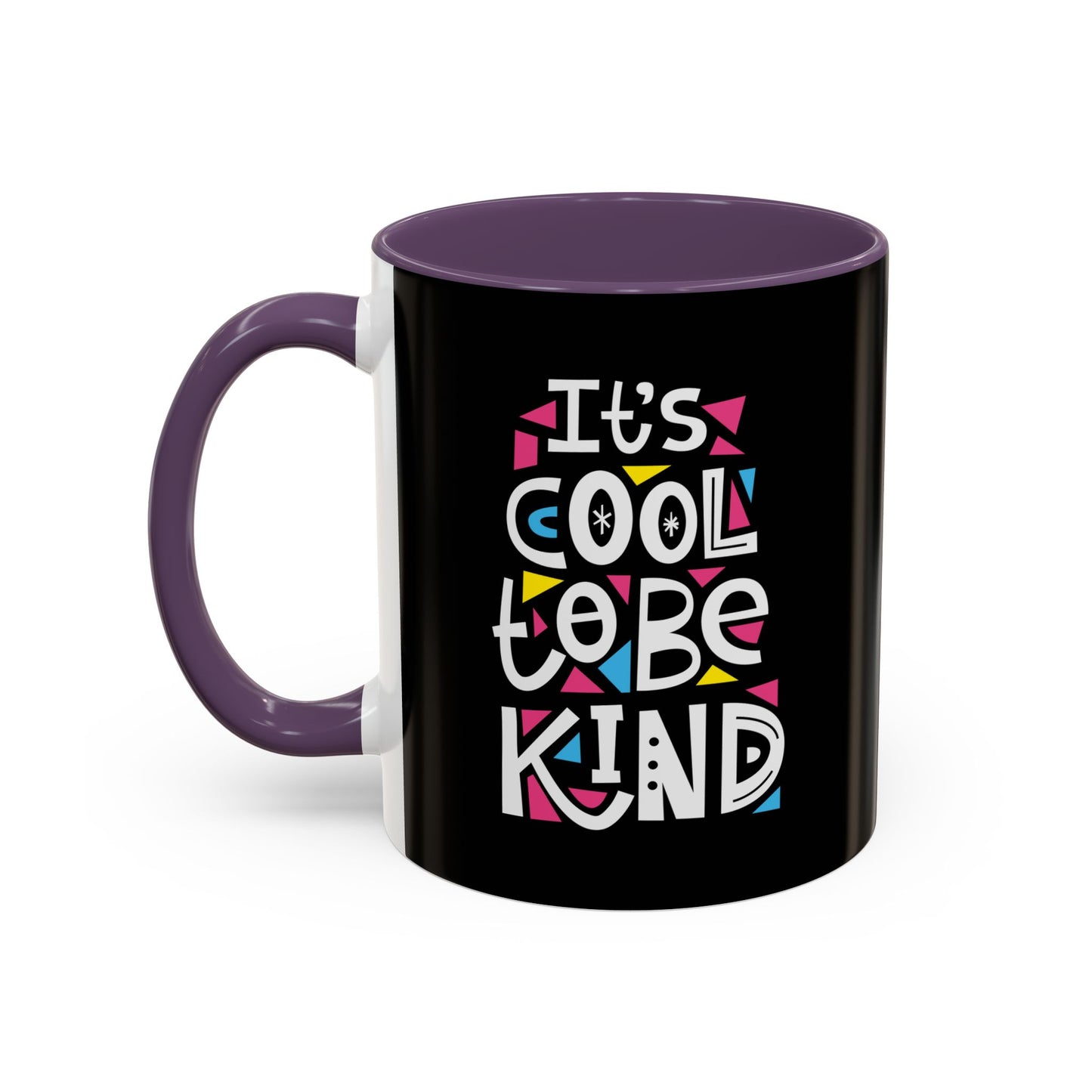 It's Cool To Be Kind Accent Coffee Mug (11, 15oz)