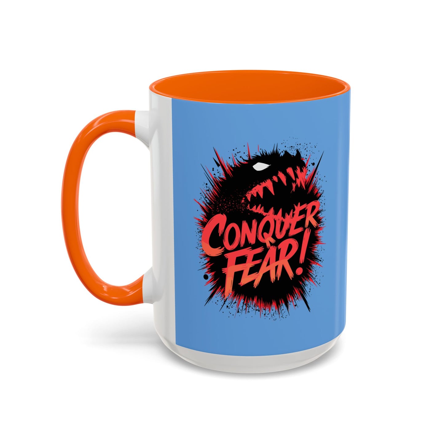 Conquer Fear! Accent Coffee Mug (11, 15oz)