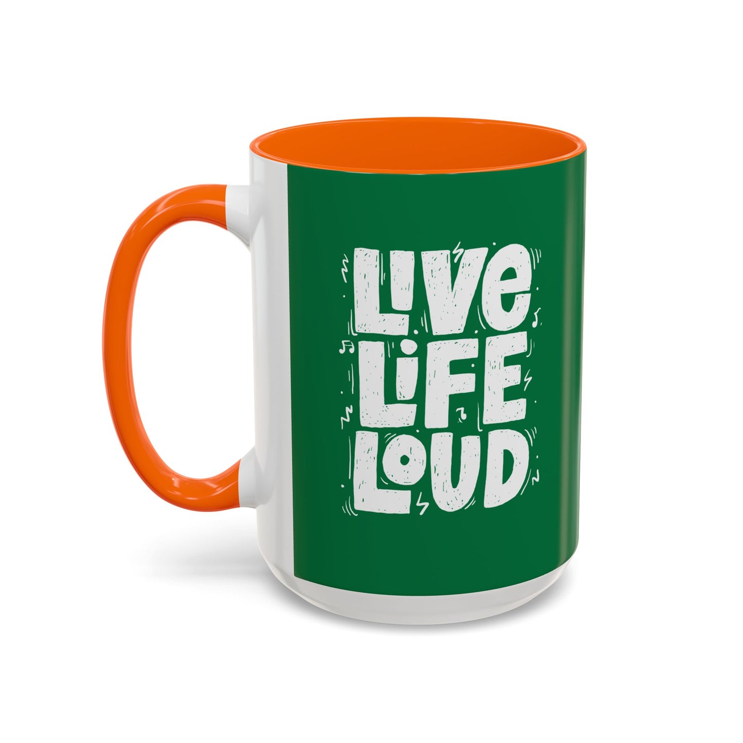 Live Life Loud Accent Coffee Mug (11, 15oz)