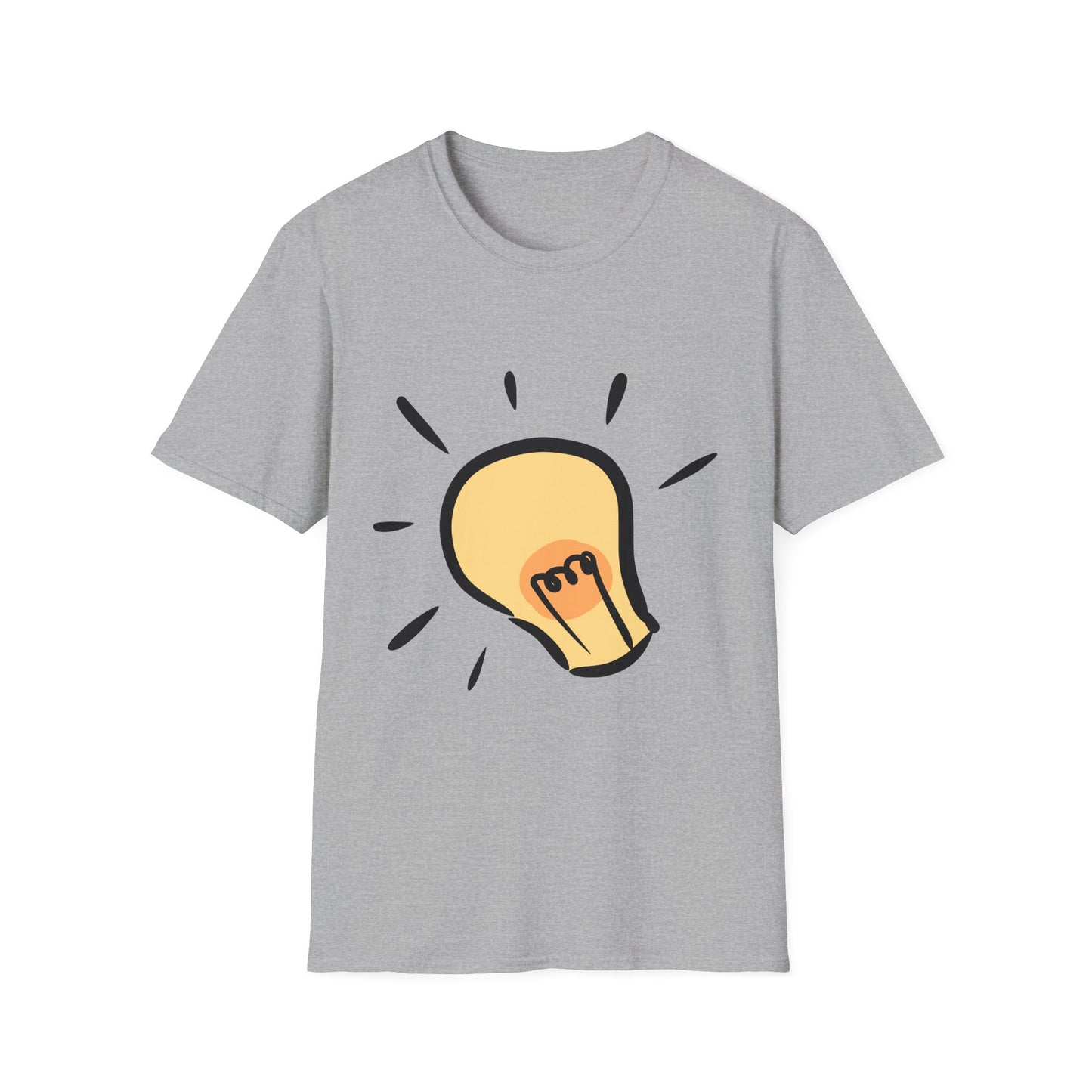 Inspire Idea Bulb Unisex Softstyle T-Shirt