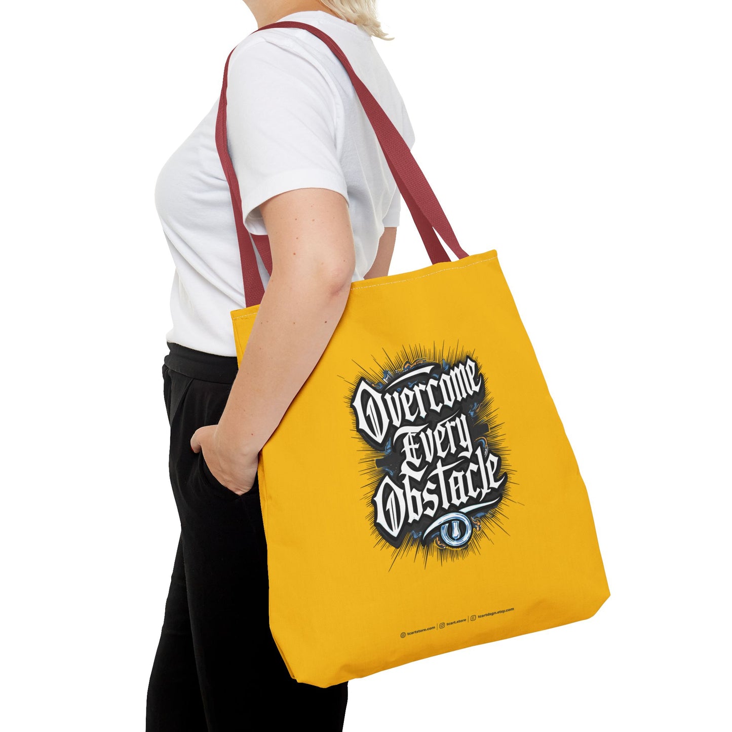 Overcome Every Obstacle Tote Bag (AOP)