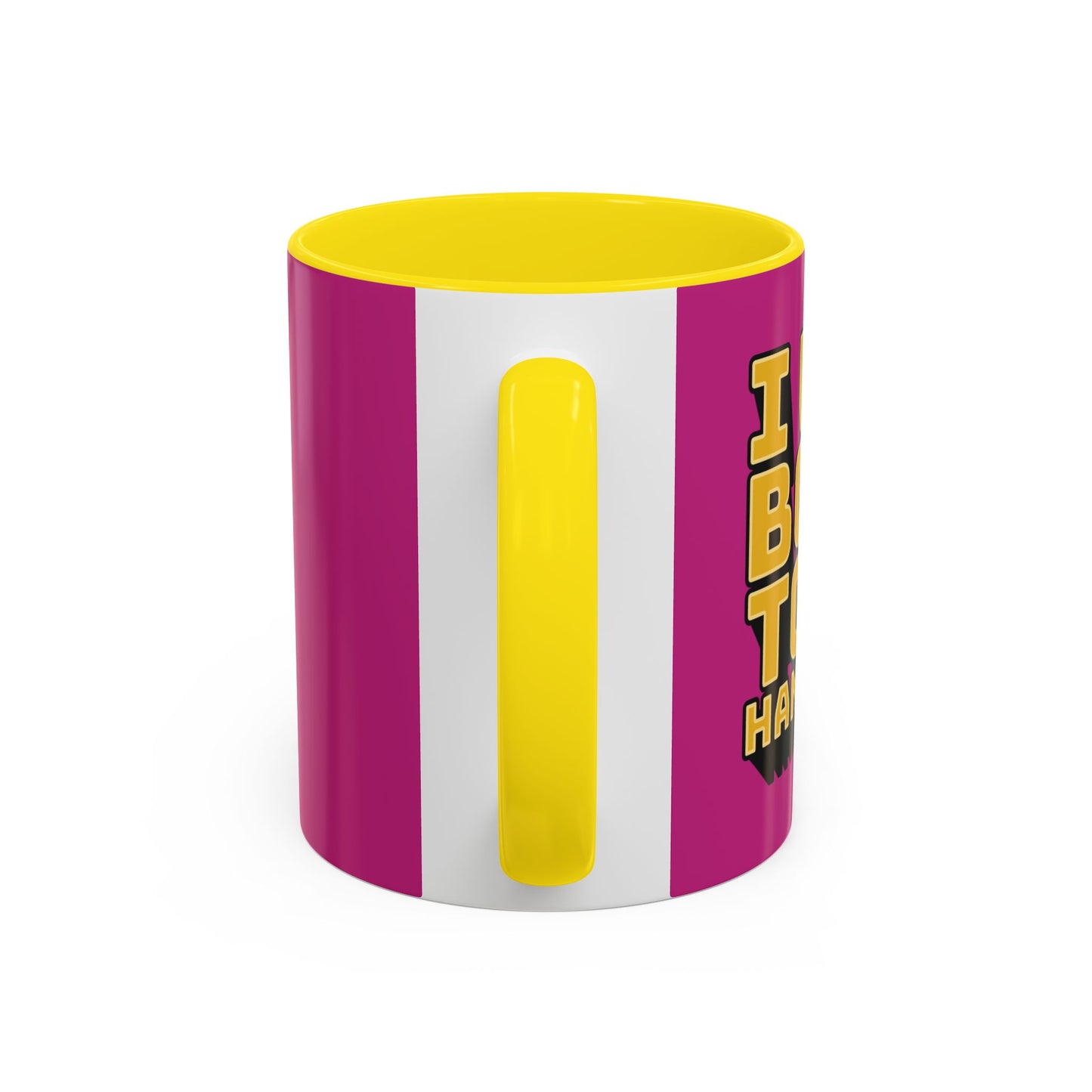 I Was Born To Be Handsome Accent Coffee Mug (11, 15oz)