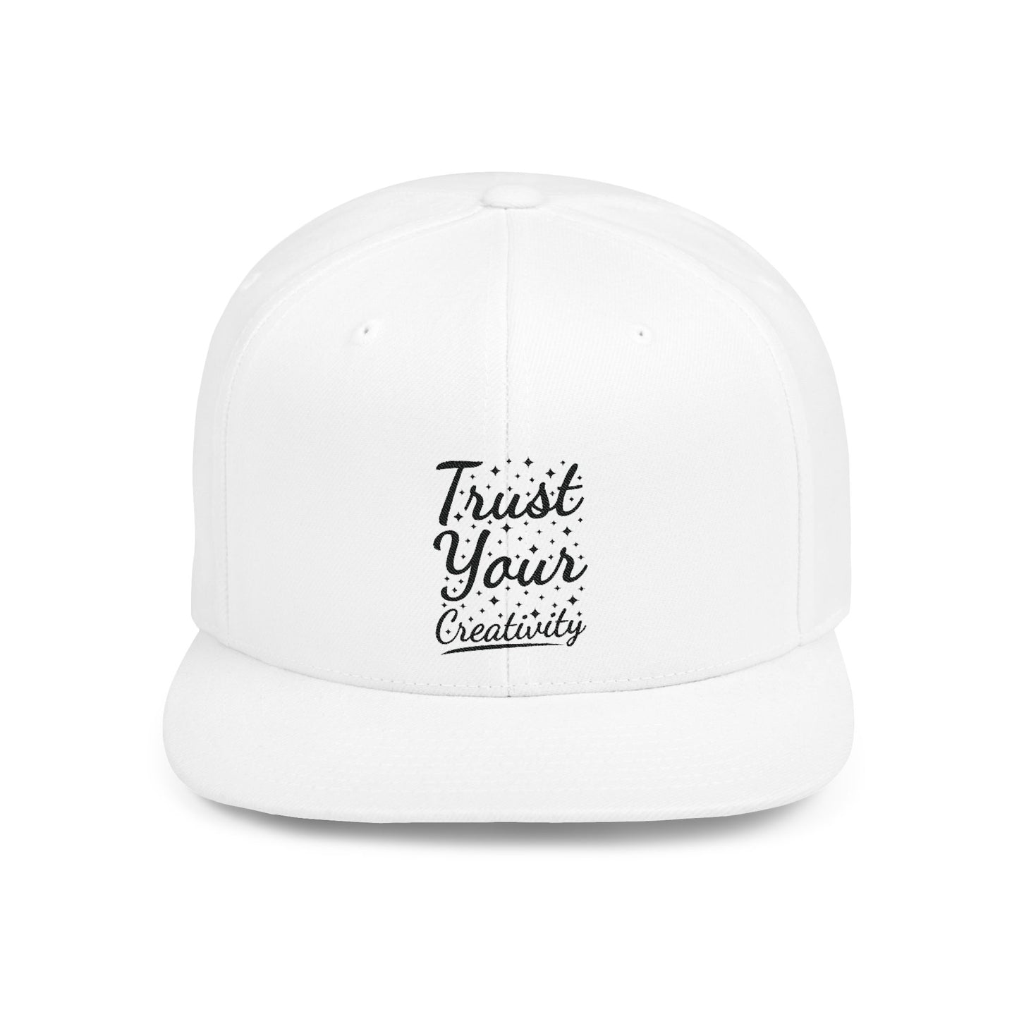 Trust Your Creativity Flat Bill Snapback