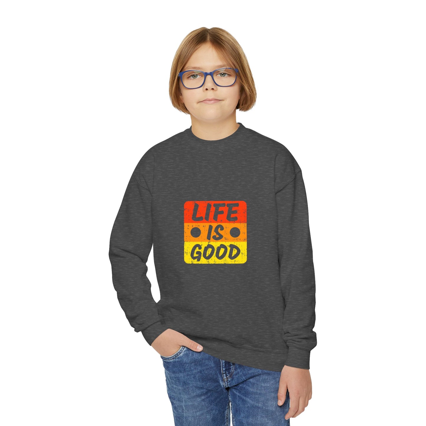Life Is Good Youth Crewneck Sweatshirt