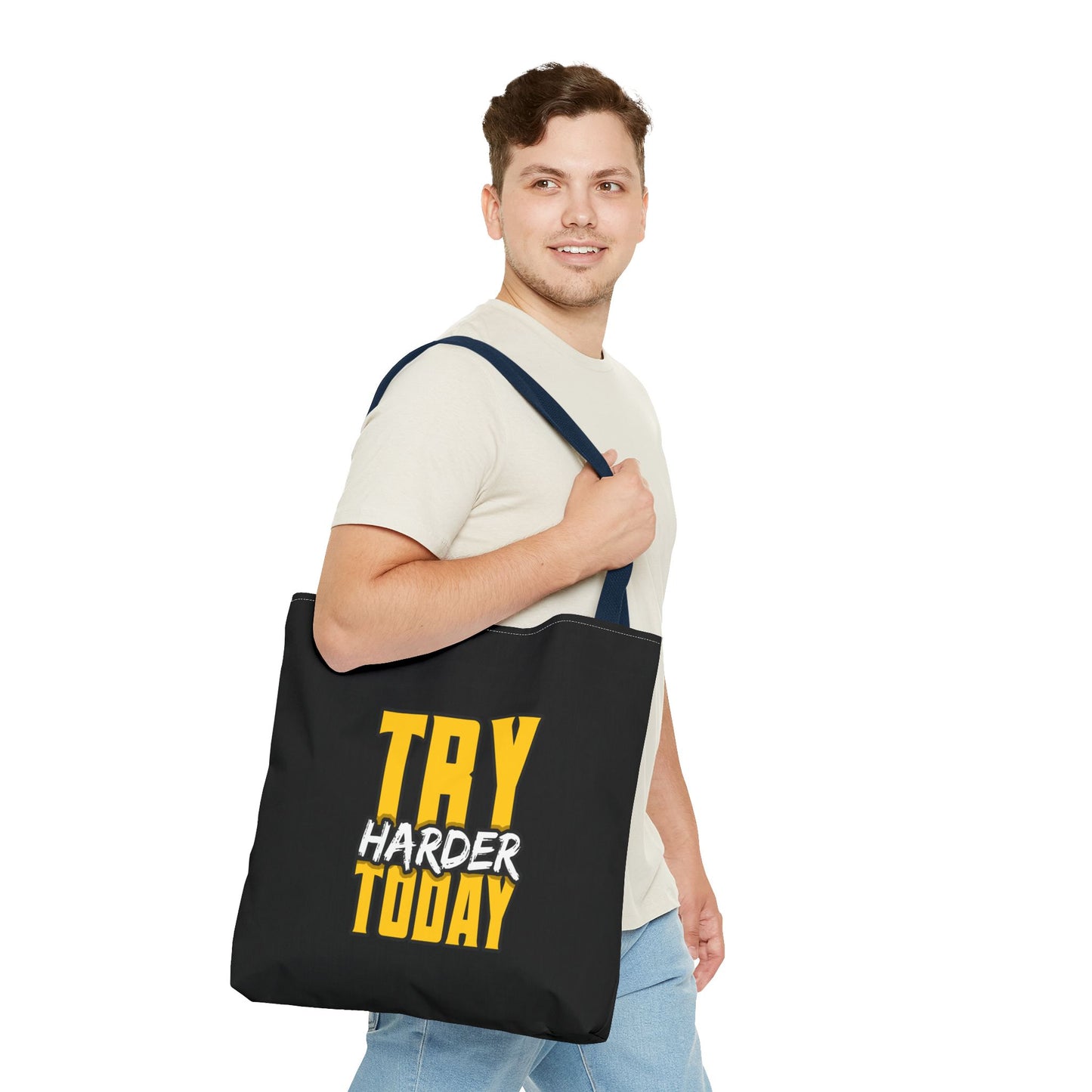 Try Harder Today Tote Bag (AOP)