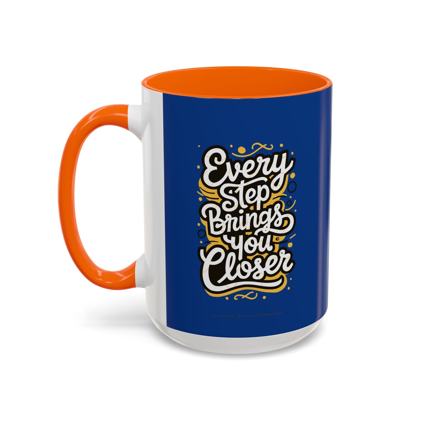 Every Step Brings You Closer Accent Coffee Mug (11, 15oz)
