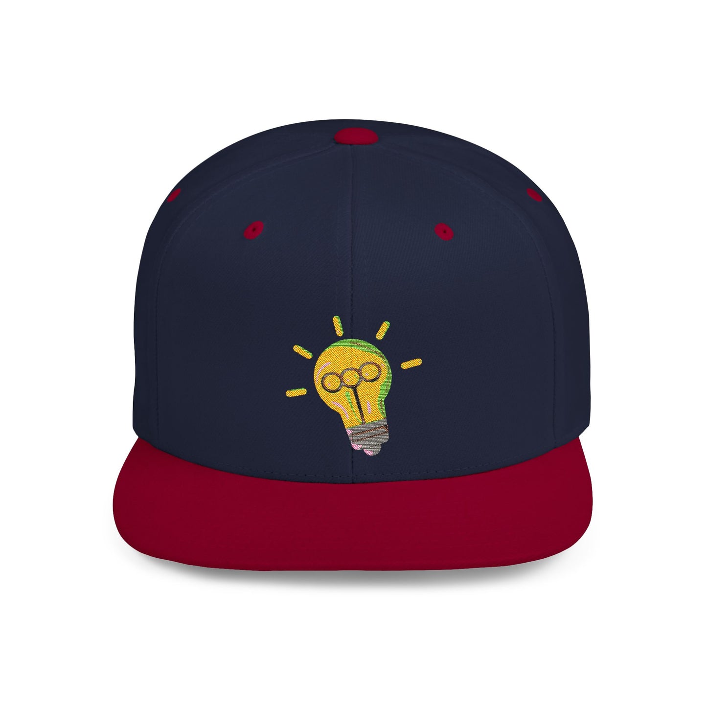 Light Bulb Flat Bill Snapback