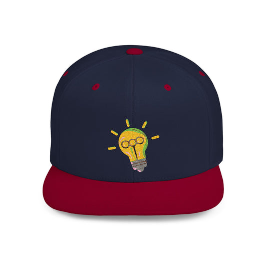 Light Bulb Flat Bill Snapback