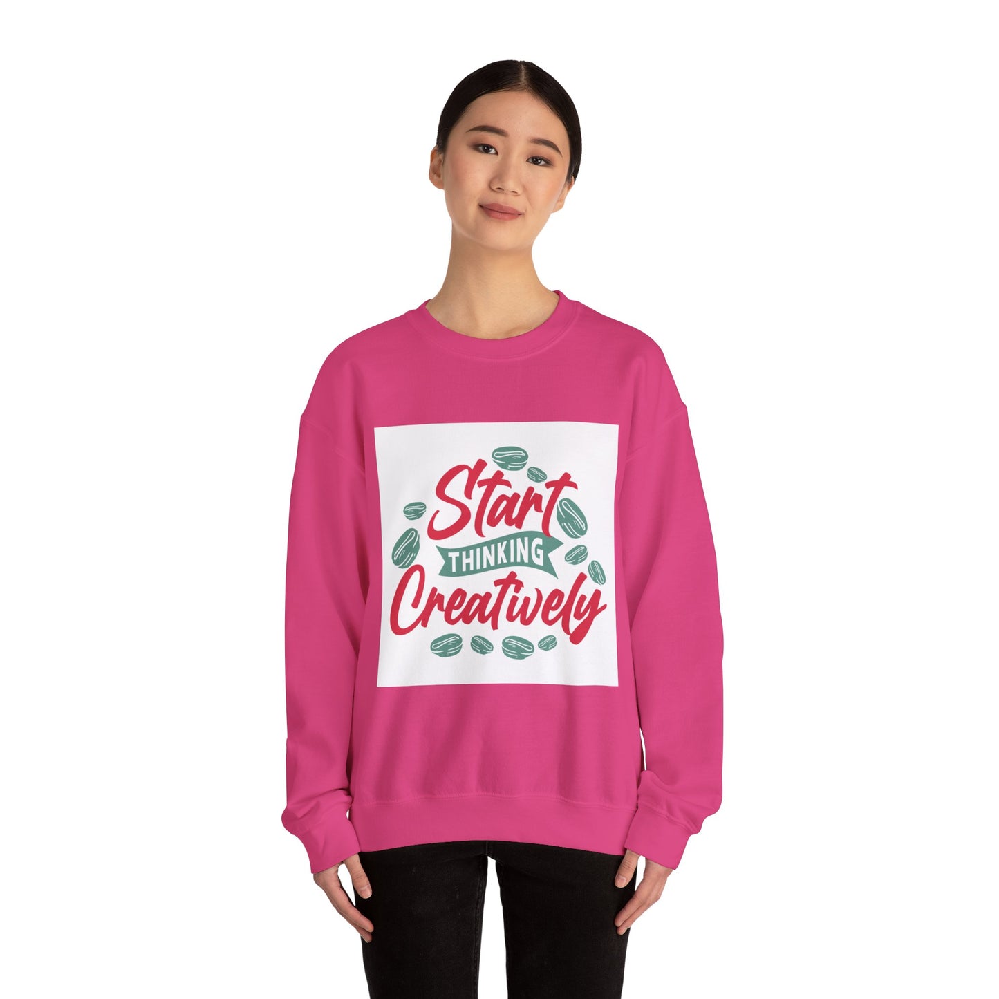 Start Thinking Unisex Heavy Blend™ Crewneck Sweatshirt