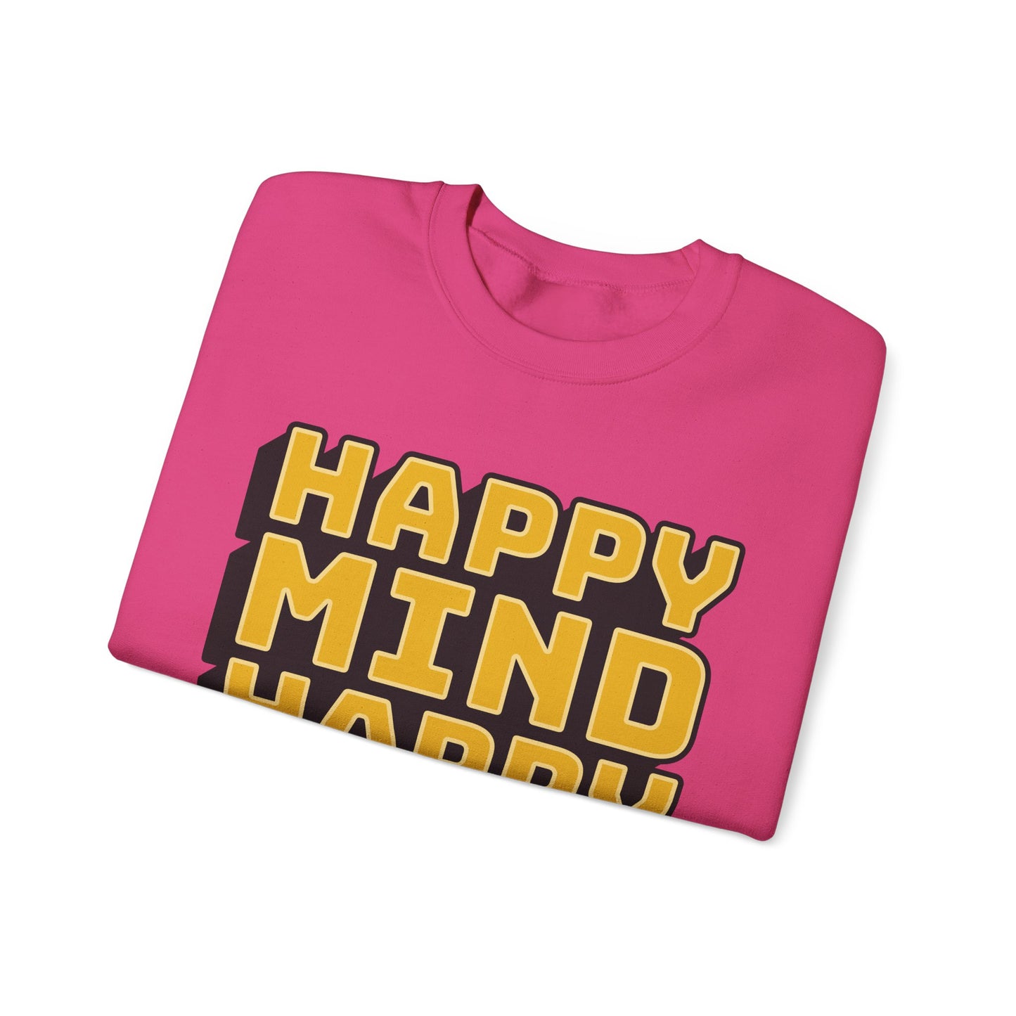 Happy Mind Happy Life Unisex Heavy Blend™ Crewneck Sweatshirt