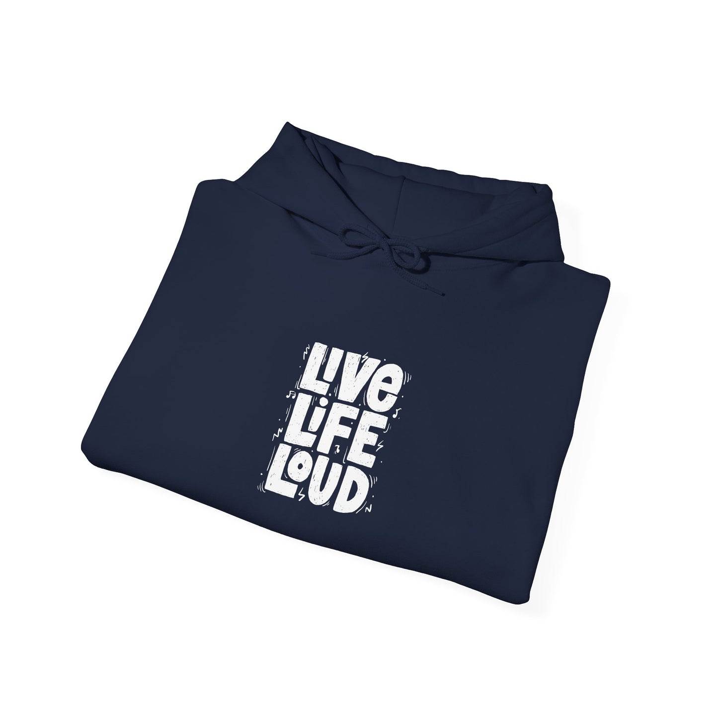 Live Life Loud Unisex Heavy Blend™ Hooded Sweatshirt