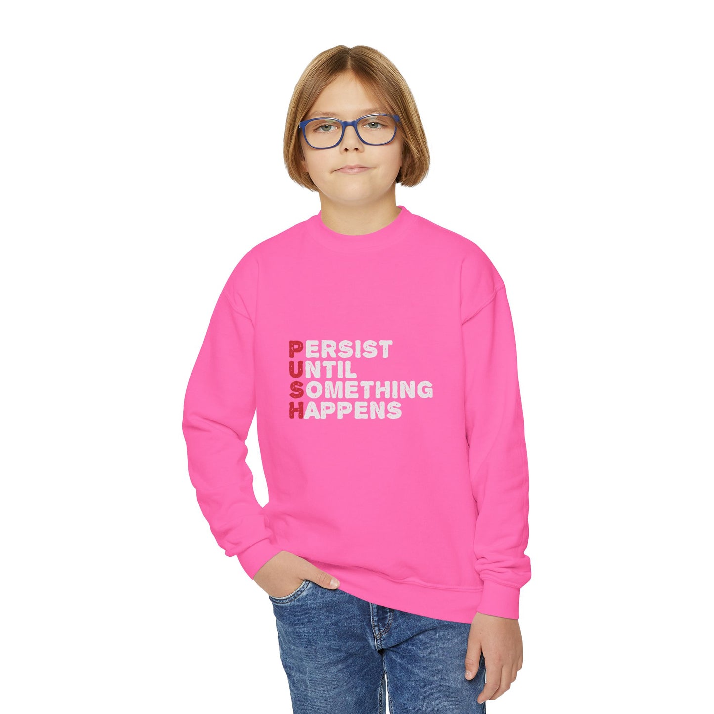 Persist Until Something Happens Youth Crewneck Sweatshirt