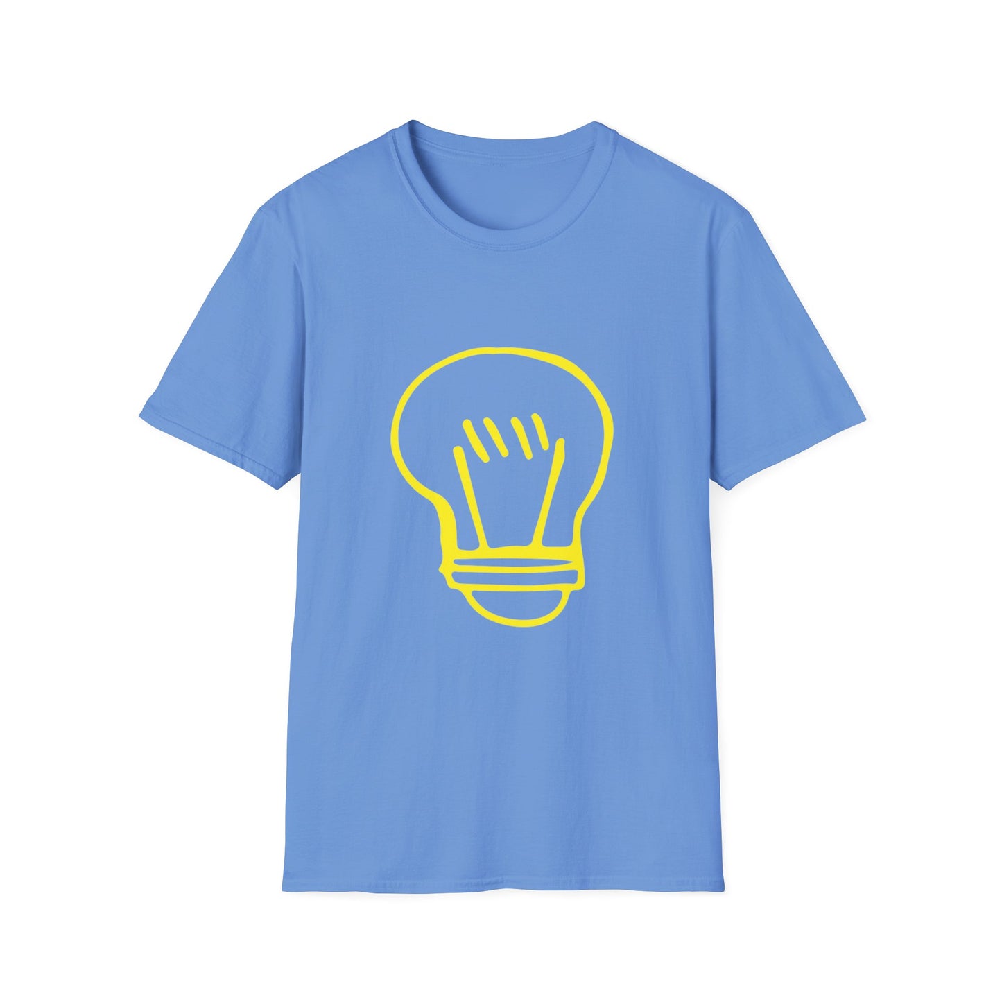Drawing Light Bulb Icon Unisex Softstyle T-Shirt
