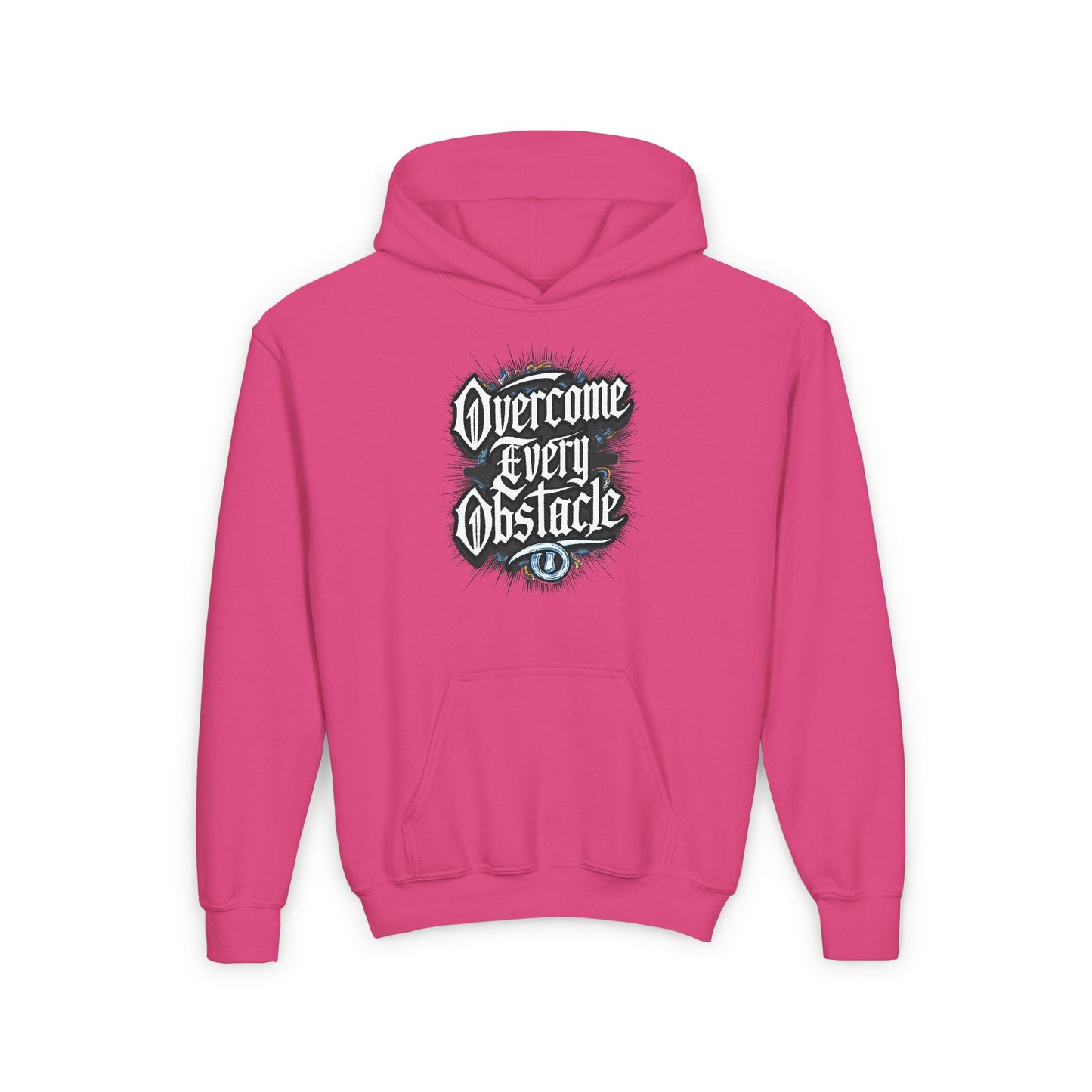 Overcome Every Obstacle Youth Heavy Blend Hooded Sweatshirt